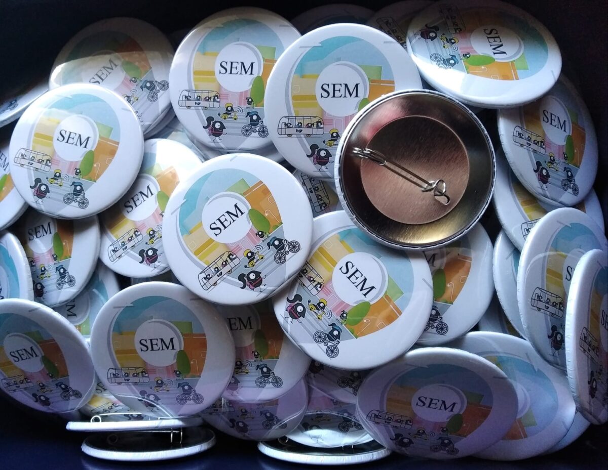 chapas personalizadas de alfiler para la semana de la movilidad