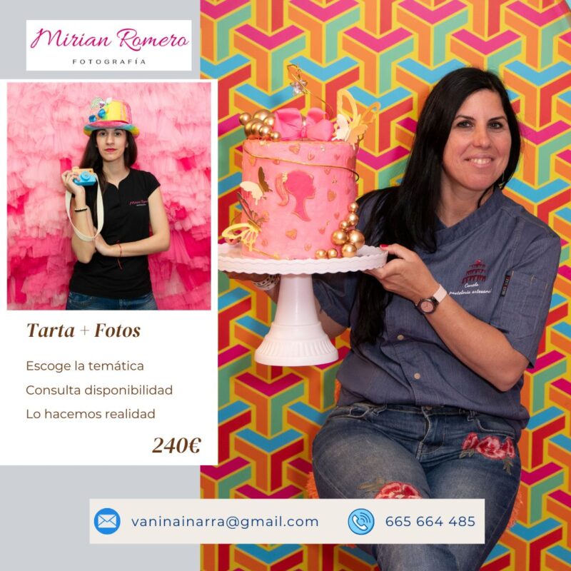 Canela tartas con arte y mirian romero fotografia