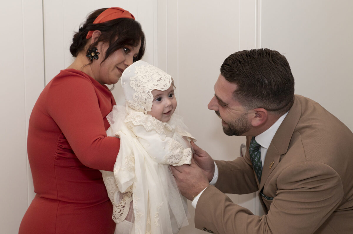 risas con su padrino