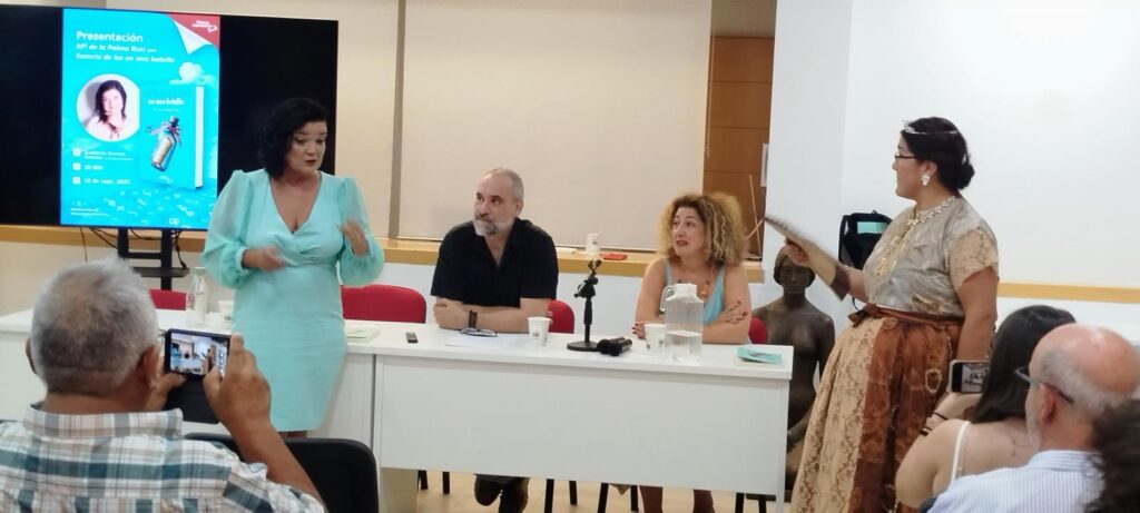 Libro esencia de luz en una botella