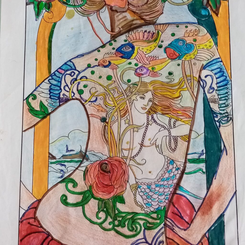 Dibujo Aida Pilar García Gonzalez pintora y escritora